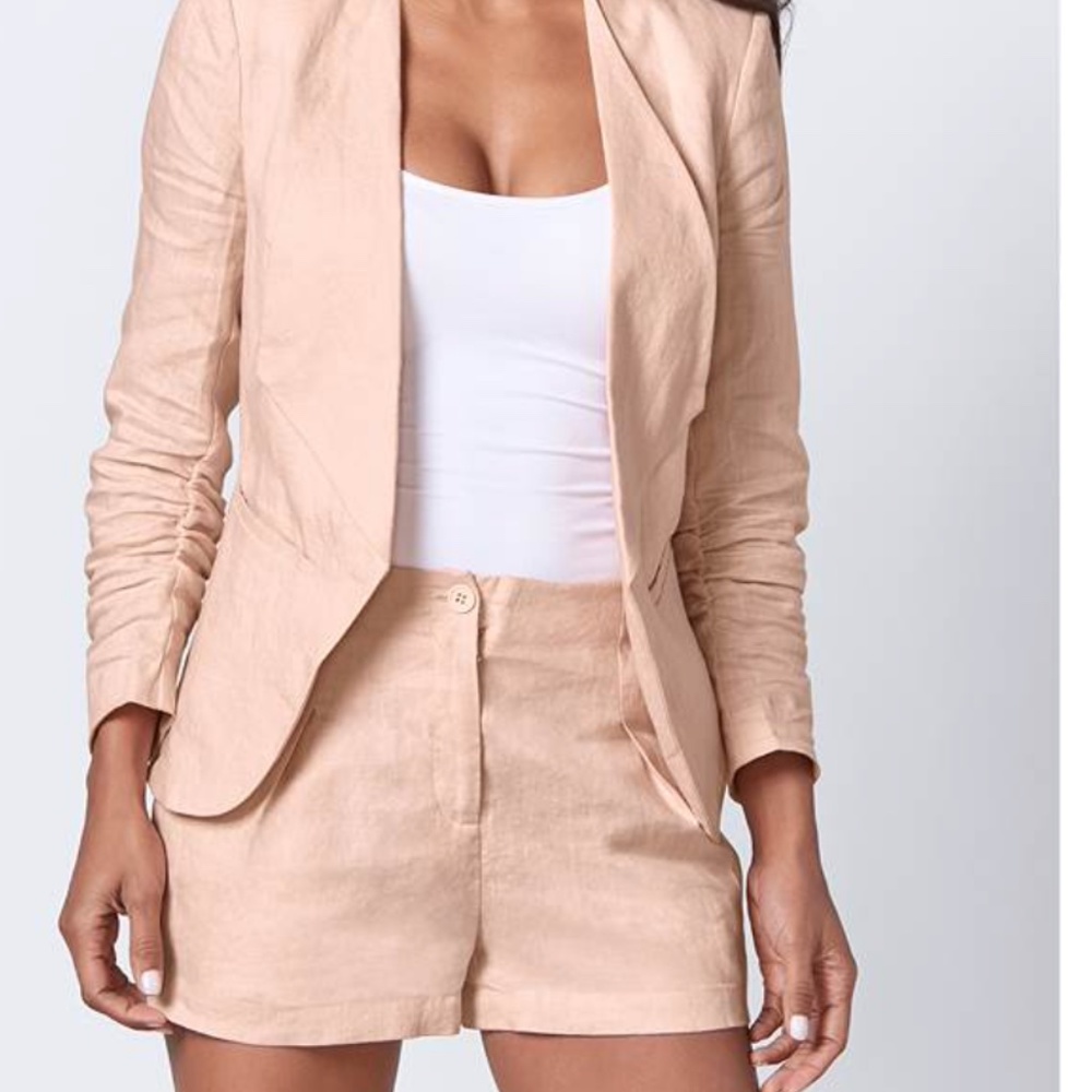 NEW VENUS SHORT LINEN SET